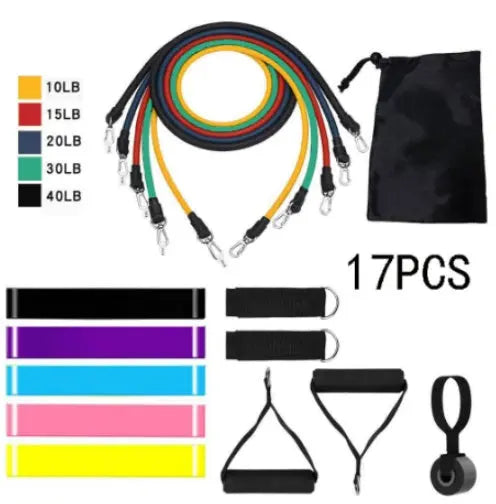 Rally Rope Set 11 Piece Set Rally Resistance Bands Latex Rally Band Fitness Band Rally Tube Redfan