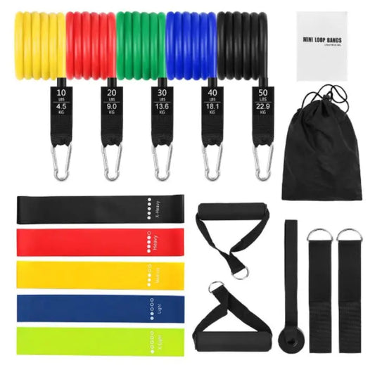 Rally Rope Set 11 Piece Set Rally Resistance Bands Latex Rally Band Fitness Band Rally Tube Redfan